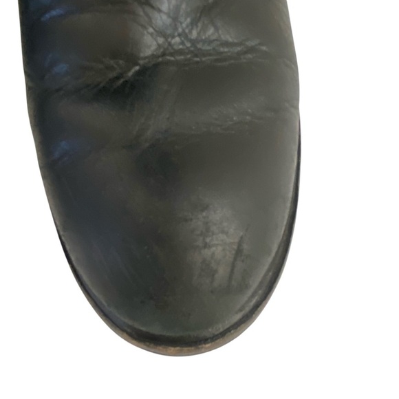 DONALD PLINER Classic Black Riding Full Length Pebble Leather Boots  SZ 7.5 - Picture 11 of 16